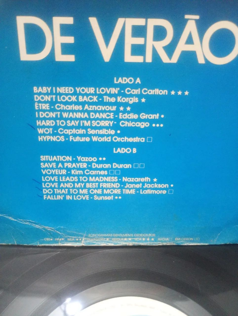 LP TRILHA SONORA " SOL DE VERÃO INTERNACIONAL" 1983 - Foto 2