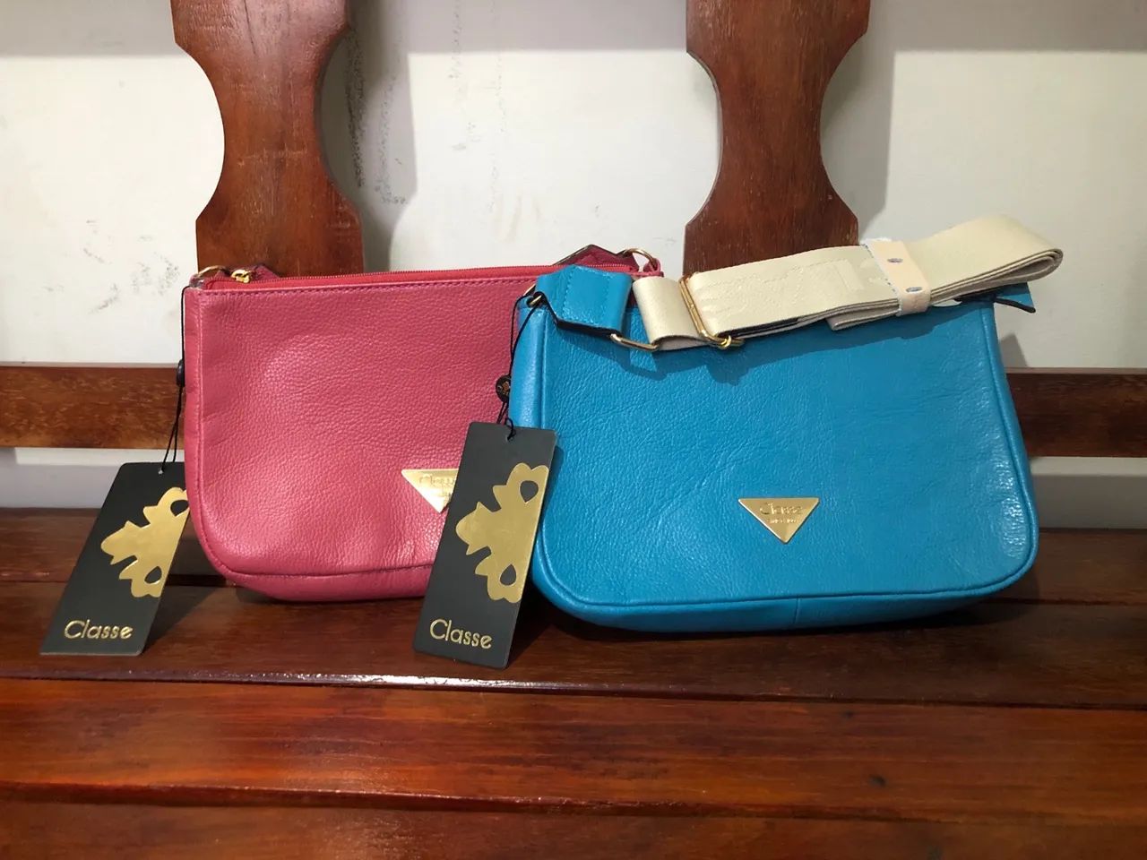 Kit Bolsas Classe Couro 