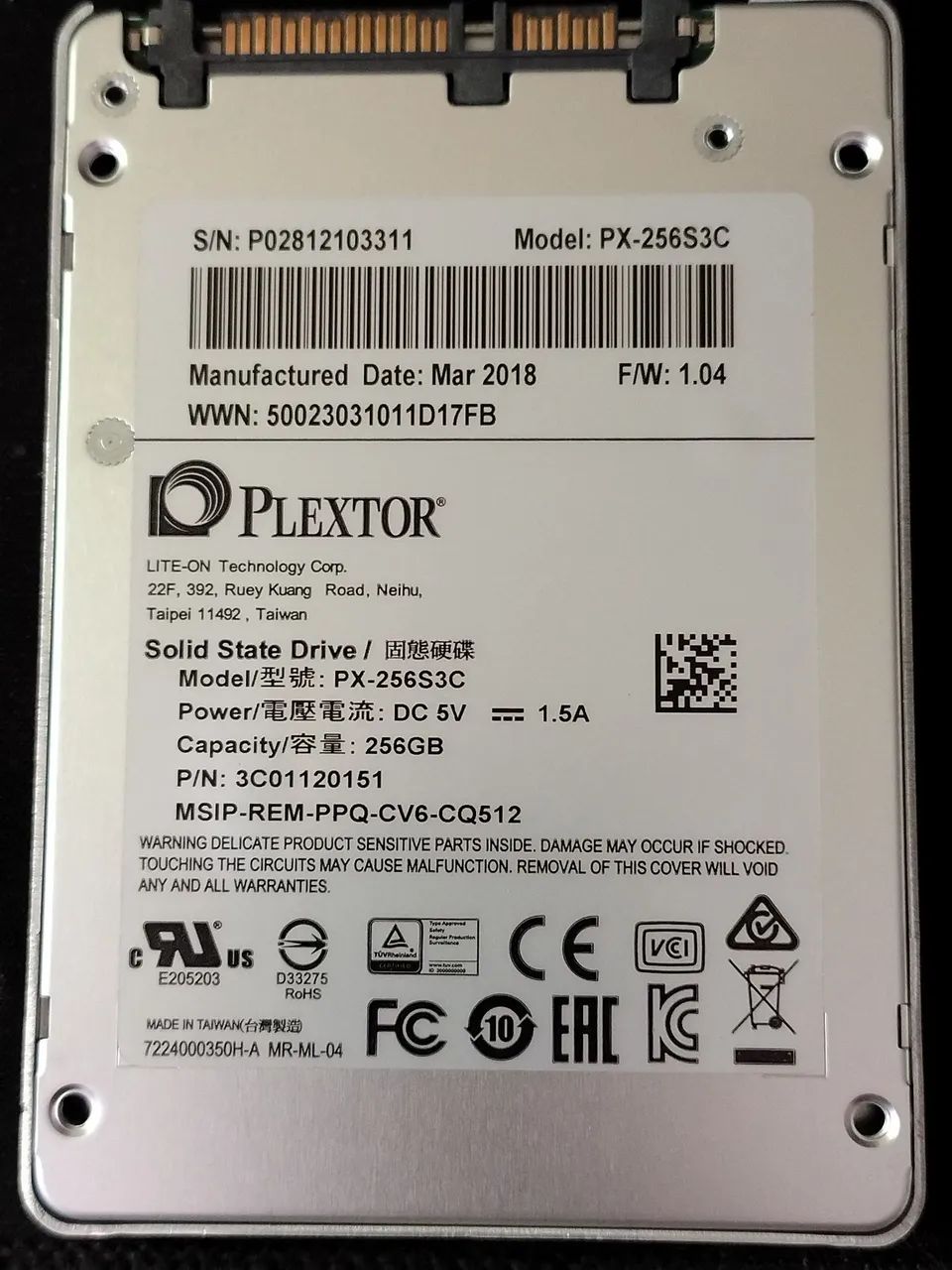 SSD Plextor 256G saúde 100%. - Foto 2