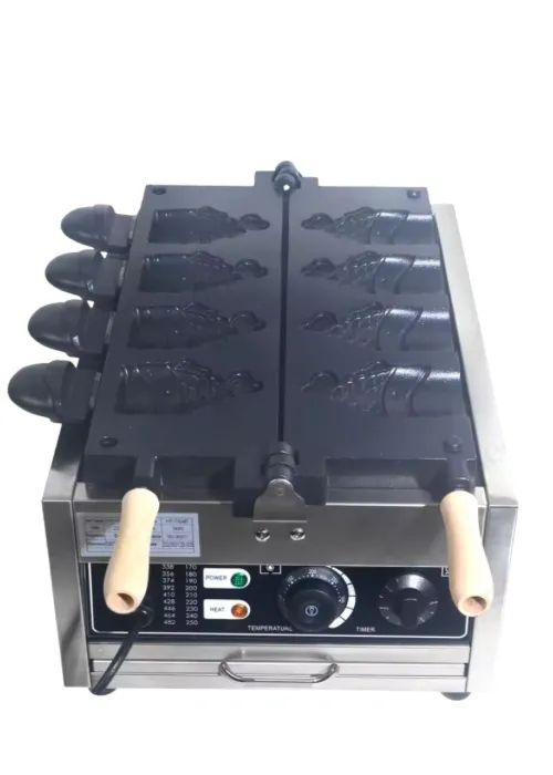  Máquina Taiyaki 4 pçs