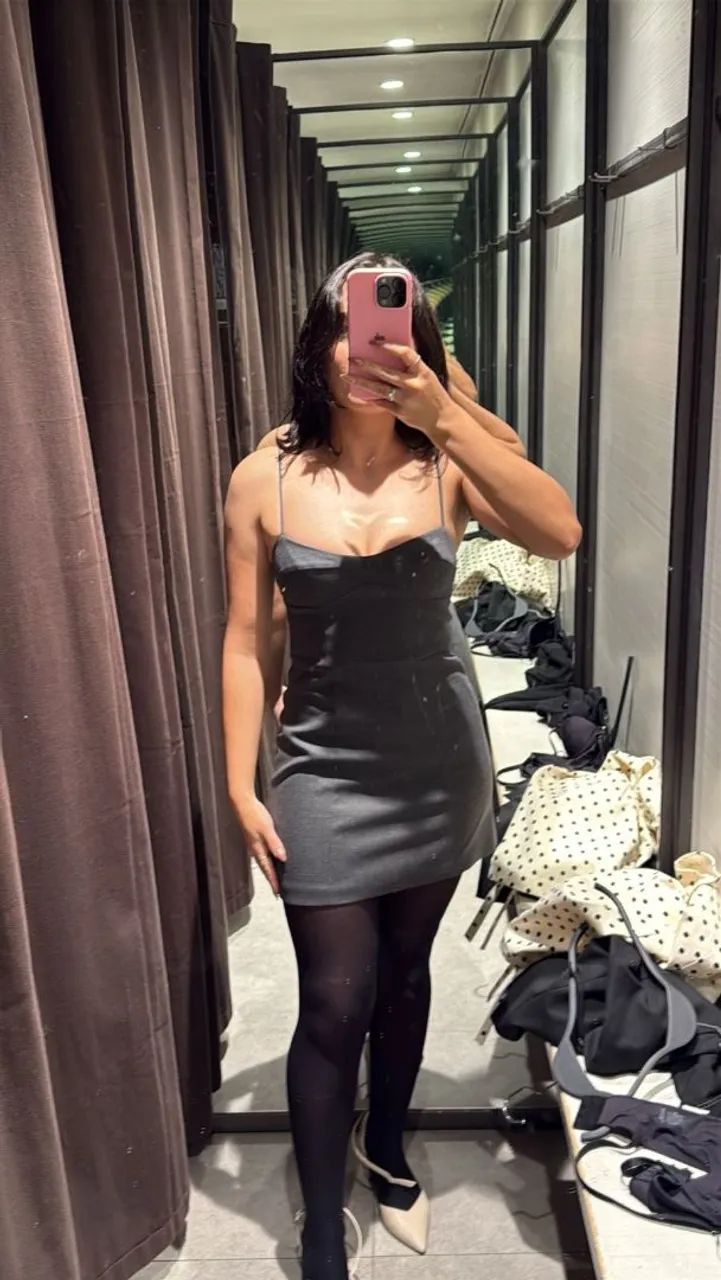 Vestido Cinza Zara