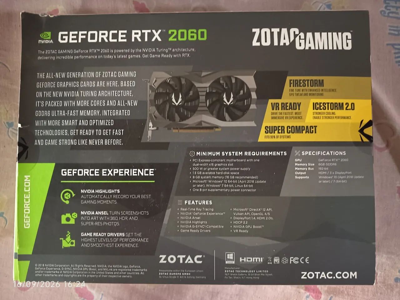 RTX 2060 Zotac 6gb - Foto 2