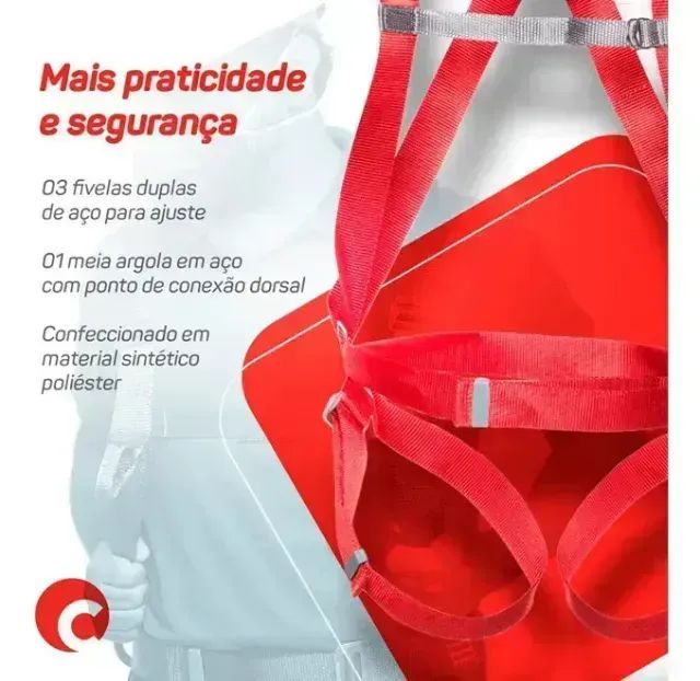 Kit Talabarte I Com Cinto Dorsal Ajuste E Coxas - Foto 4