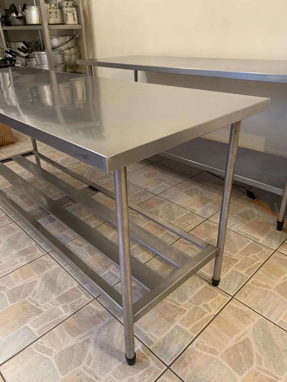 Bancada inox para cozinha profissional 