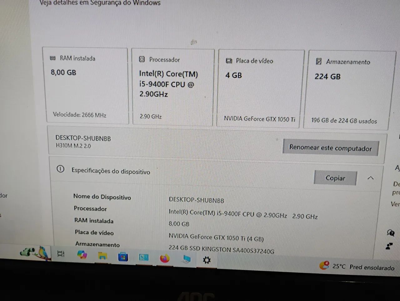 CPU i5 9400 - Foto 3