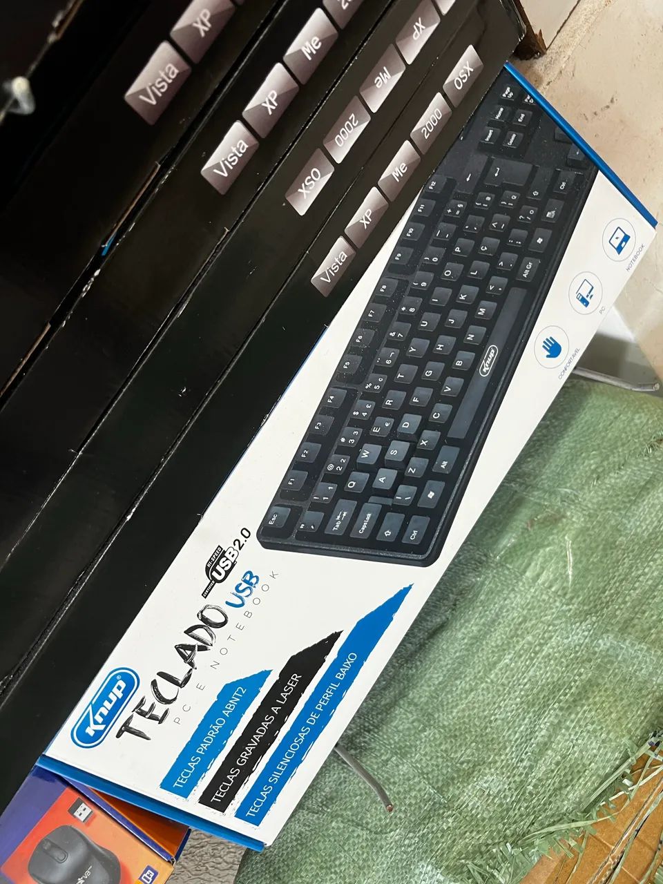 Teclado USB para pc e notebook knup 