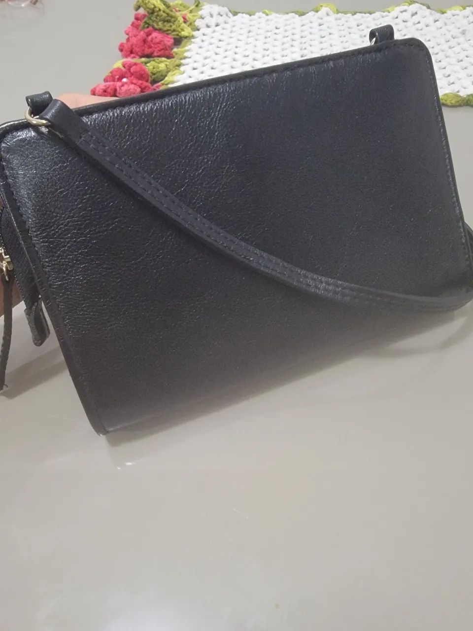 Bolsa Corello Preta 100% Couro Original - Foto 4
