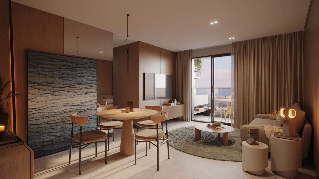 O apartamento medindo 60,32 m² com 02 quartos - Foto 4