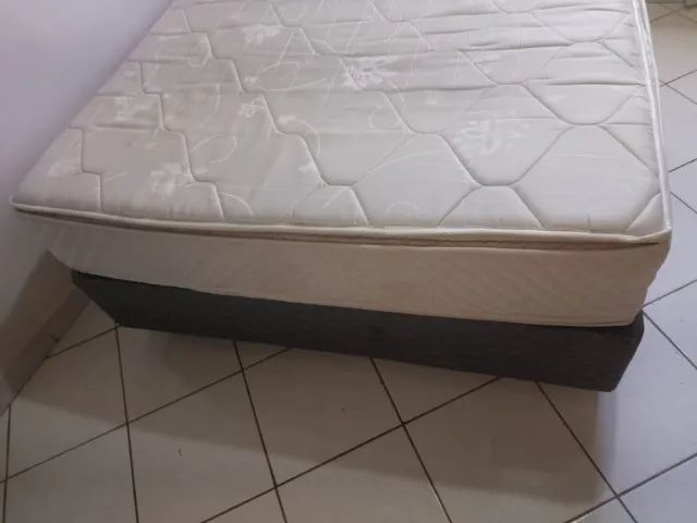 [SOMENTE RETIRADA] Cama Box Casal com Colchão de Molas - Foto 4