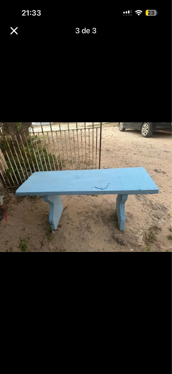 Vendo banco de concreto em bom estado - Foto 2