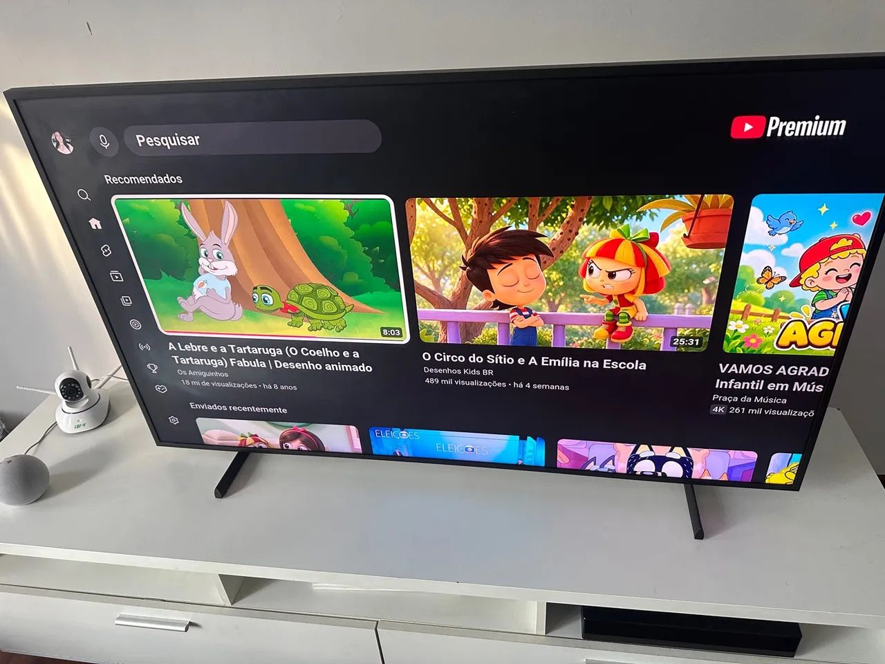 TV Samsung Frame 55 polegadas top de linha 4k vira quadro - Foto 2