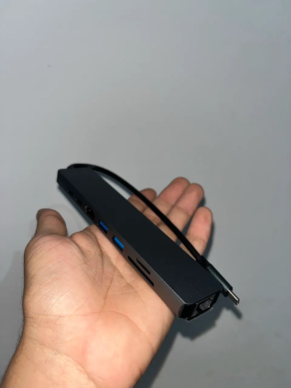 HUB USB C 8 em 1 HDMI rj45  - Foto 3