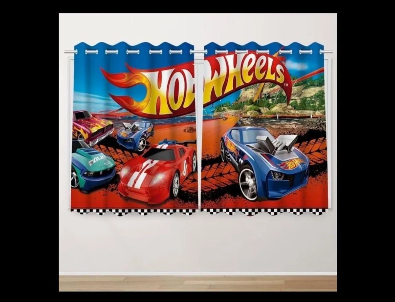 Cortina infantil hot Wheels  - Foto 3