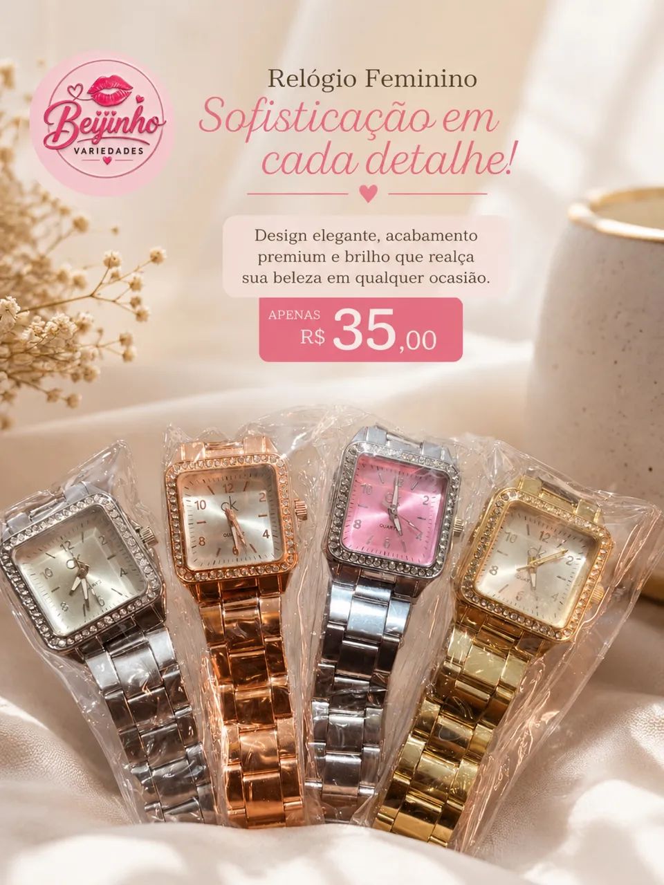 Relógio feminino 