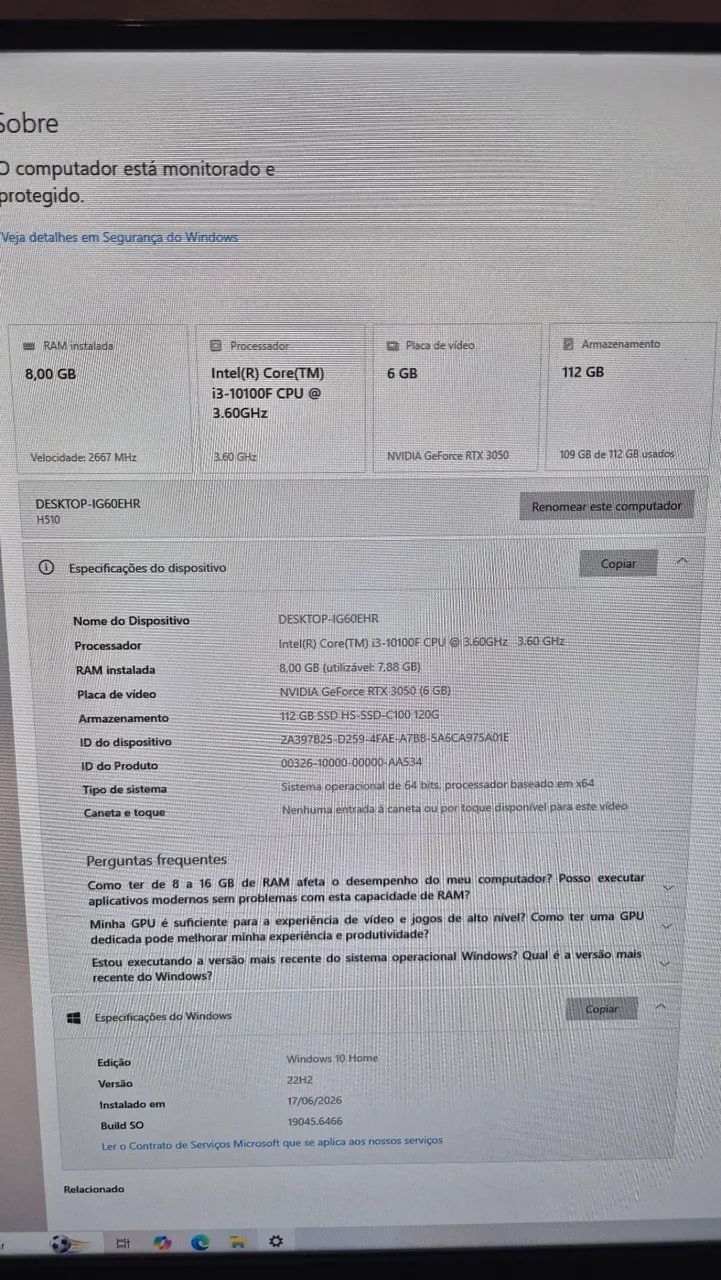 Pc Gamer RTX 3050 - Foto 3