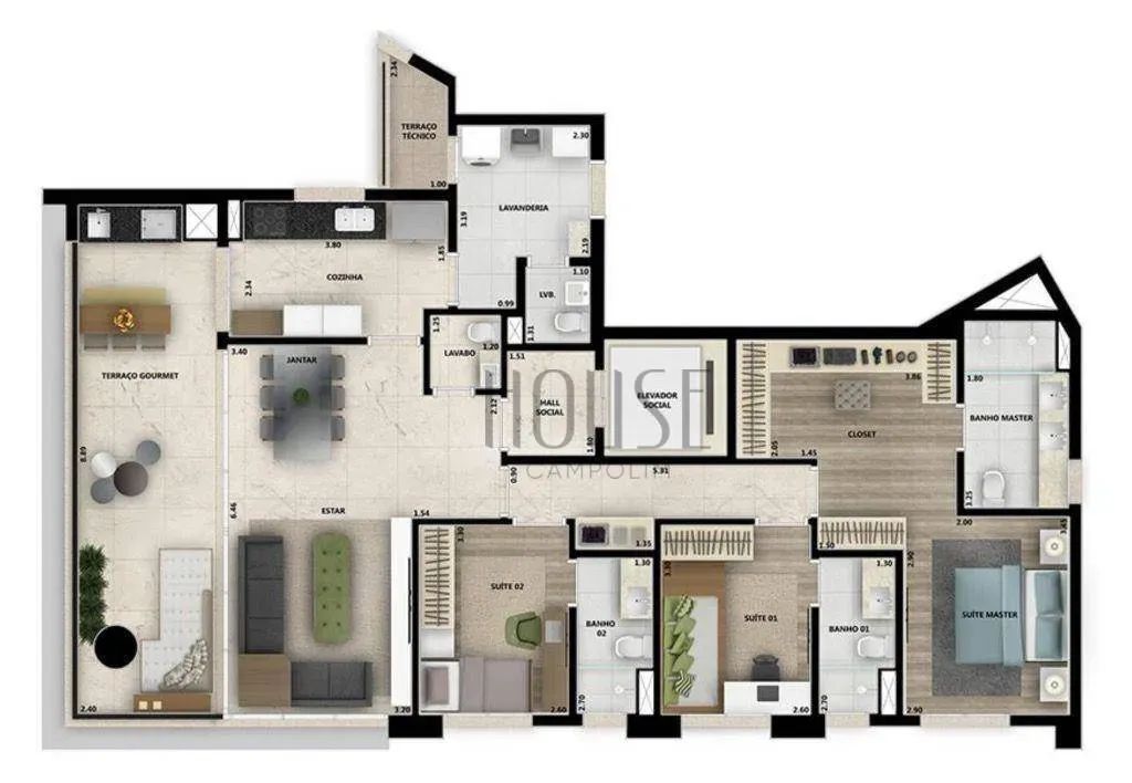 Apartamento com 3 quartos à venda, 151 m² - Condominio Edifício Ícone - Sorocaba/SP - Foto 3