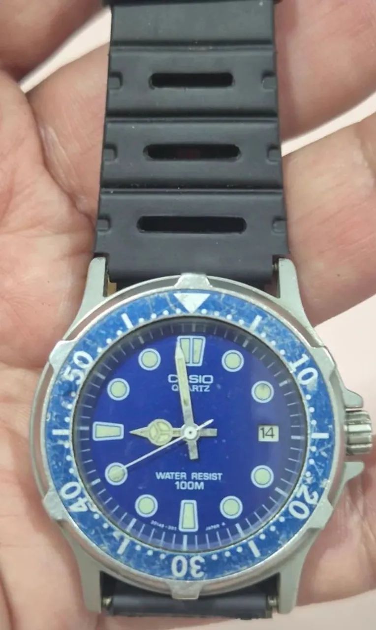 Relógio CASIO MQ-553W 100 METROS  -  ÓTIMO ESTADO