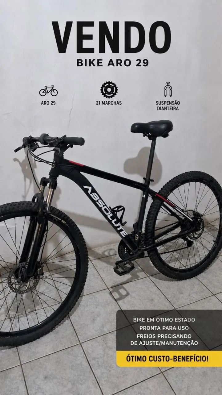 Bike Absolute Aro 29 - Ótimo Custo-Benefício