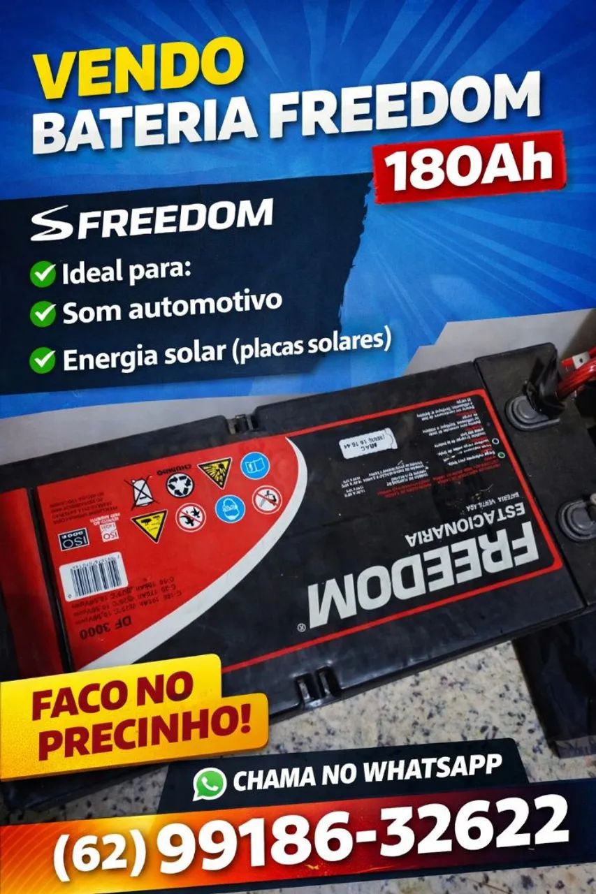 Bateria freedom 180 amperes