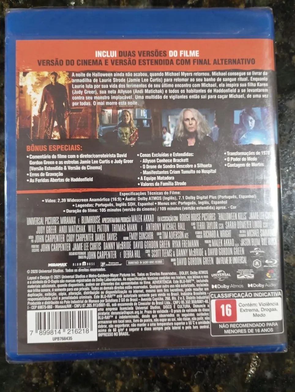 Halloween Kills o terror continua ( blu-ray) original lacrado - Foto 4
