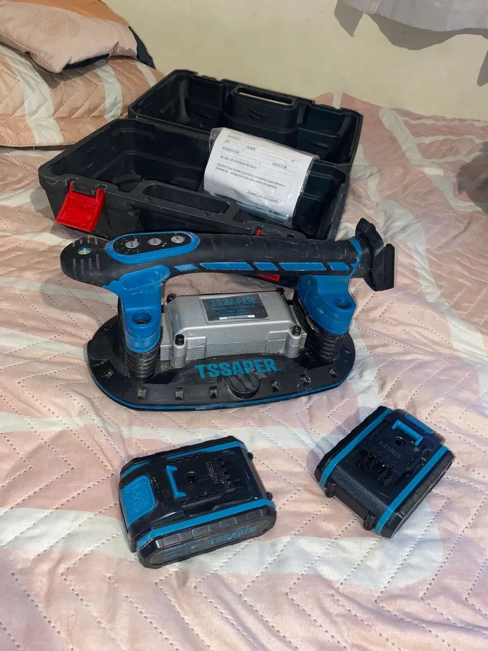 Máquina Para Assentar Piso Com Ventosa 21v 185w 2 Baterias 21v