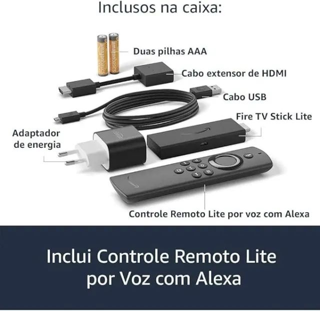 Fire TV Stick Lite com Controle Remoto Lite por Voz com Alexa - Foto 2