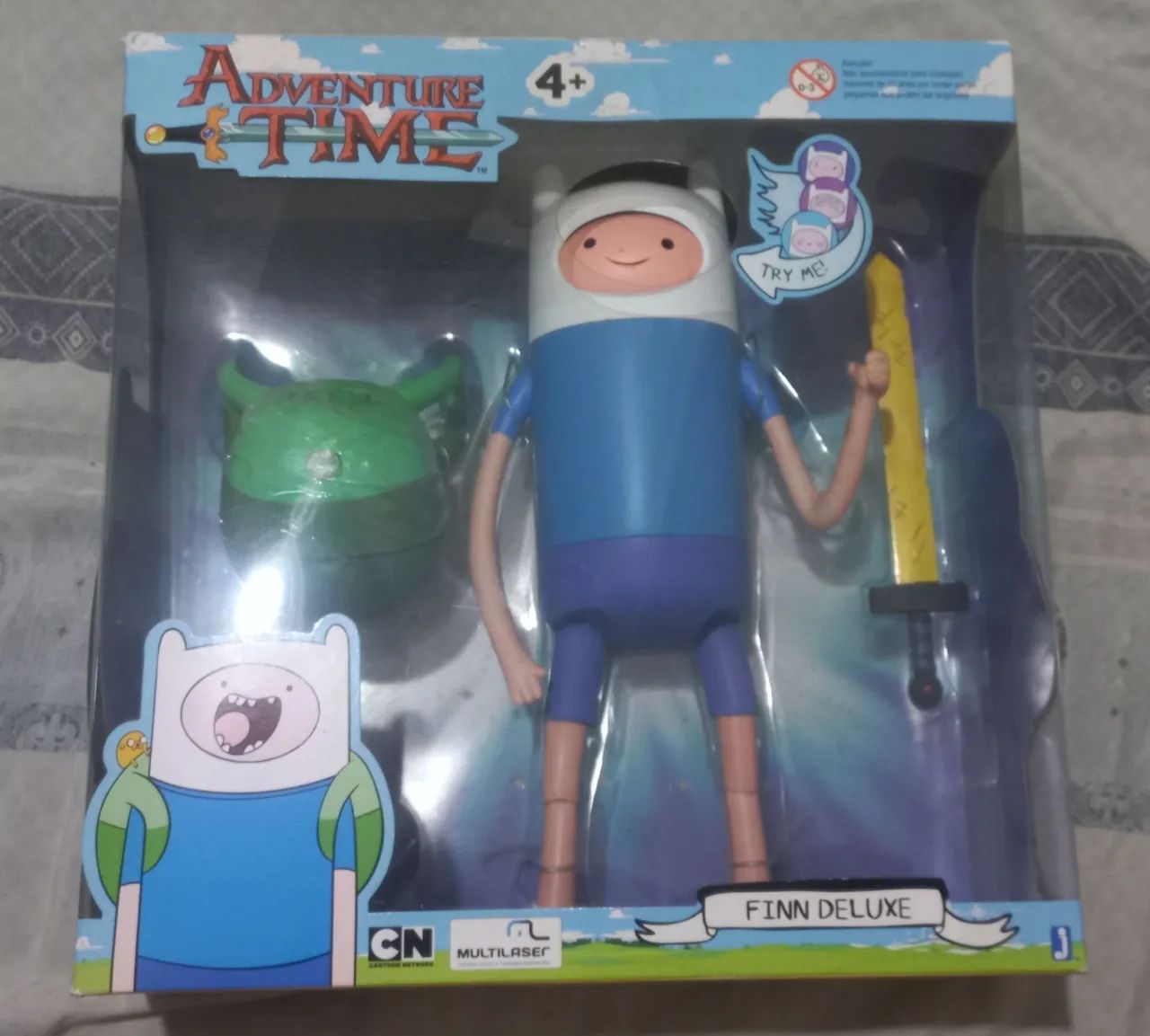 Finn Deluxe Adventure Time Hora de Aventura - Brinquedos e Jogos