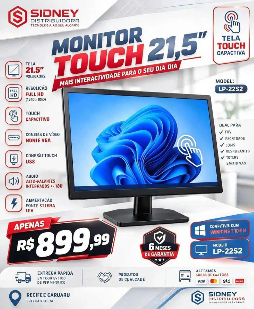 Monitor touch 21,5 - Foto 2