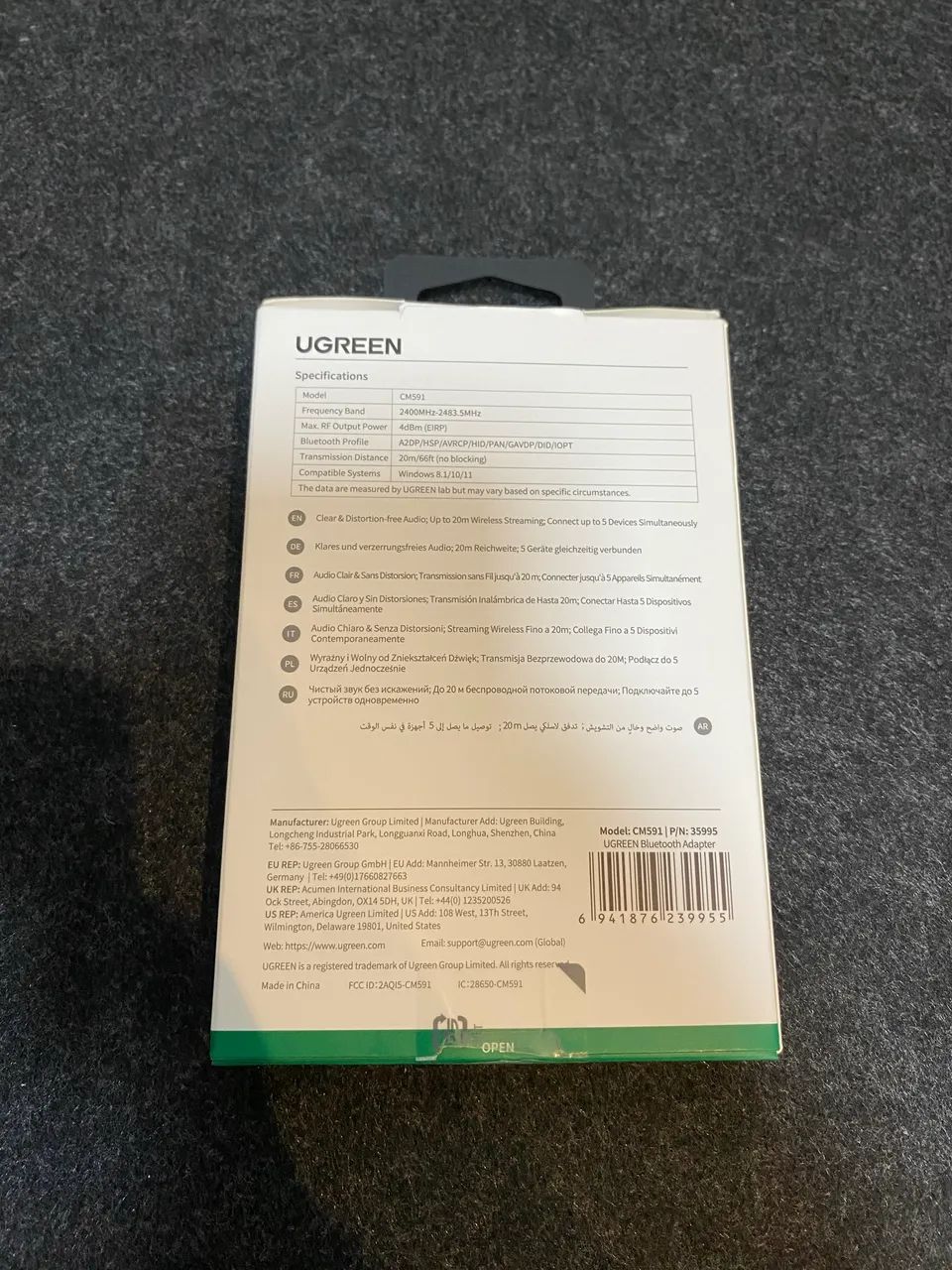 Adaptador USB Bluetooth Ugreen - Foto 2