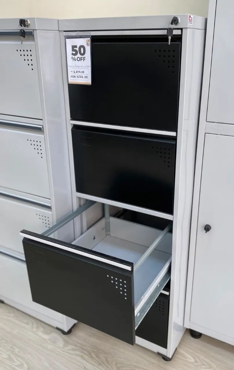 Arquivo de aço 4 gavetas  - Foto 4