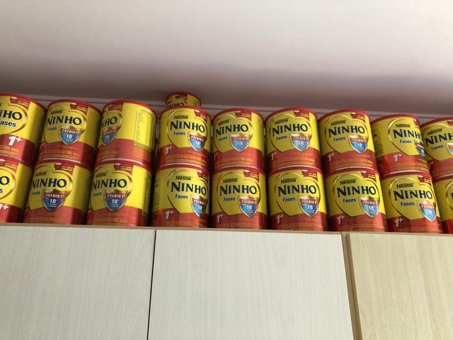 Latas vazias de leite 800G