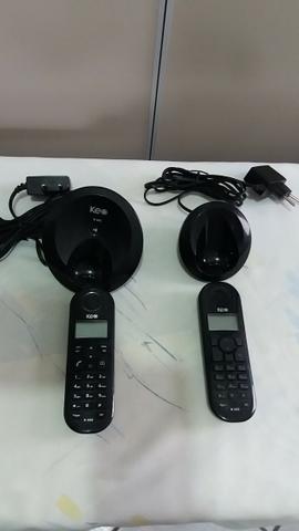 Telefone sem Fio + Ramal com Identificador de Chamadas Keo - Foto 2