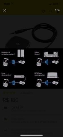 Blackberry Remote Stereo Gateway, RCA Cable, 3,5mm Cable, Wall Charger - Foto 6