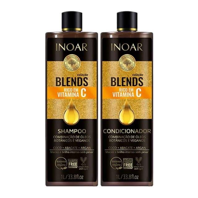 Kit Inoar Blends Vitamina C Shampoo e Condicionador - 1L Cada