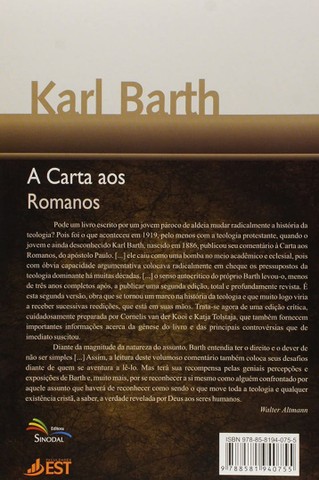 A Carta aos Romanos. Karl Barth - Foto 2