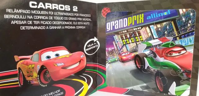 Disney Pixar Cars 2 Jogo De Tabuleiro Grand Prix Os carros então