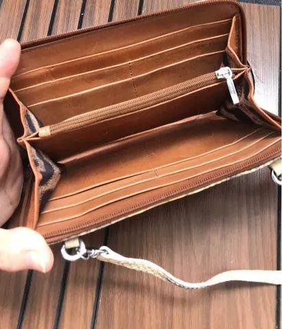 Bolsa carteira couro marca luz da lua  - Foto 4