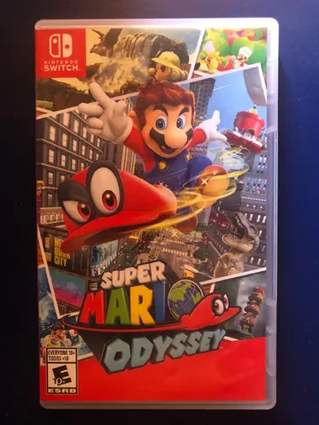 Ofertas de jogos nintendo switch-super mario odyssey-edição stander-jogos  cartucho físico