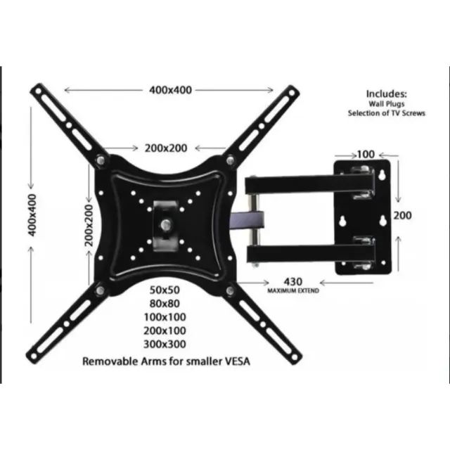 Suporte TV/Monitor de 14" até 50"Articulado  - Foto 2