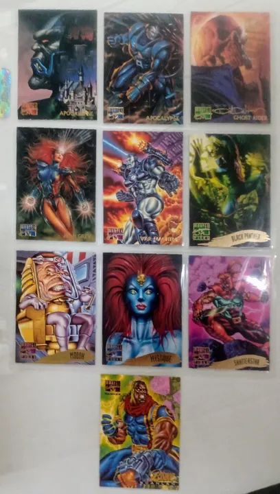 10 Cards Marvel Masterpiece - 1995 IMPORTADO