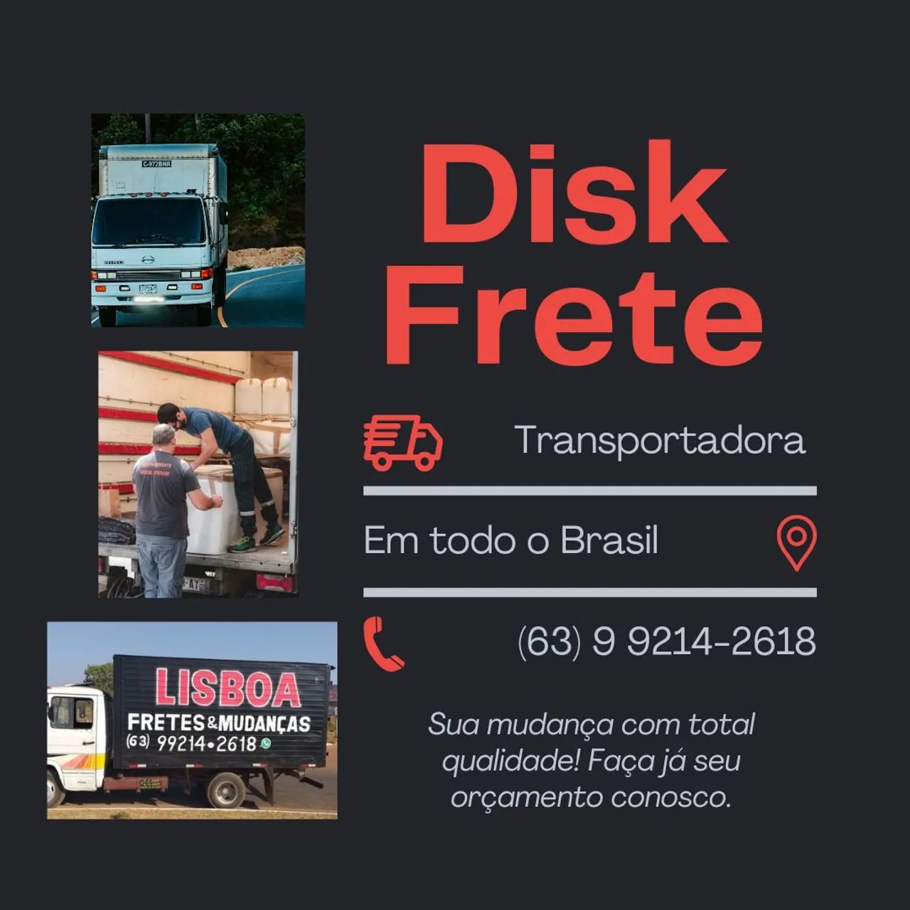 TRANSPORTES E MUDANÇAS 