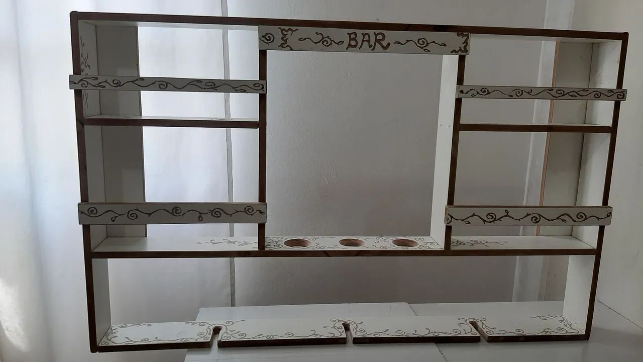 Barzinho de Parede Artesanal Branco Novo  - Foto 2