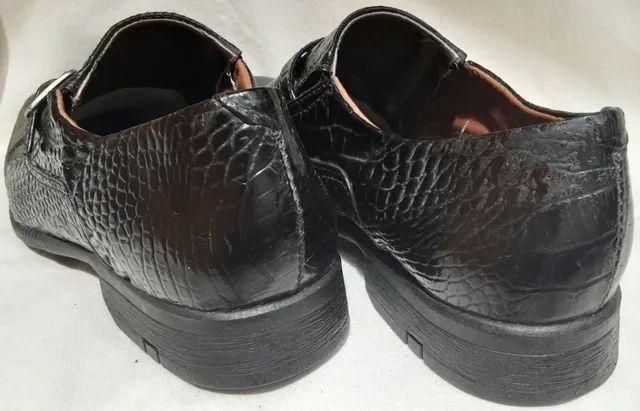 Sapato em Couro Verniz Legítimo Croco / Jacaré - Direto da Fábrica - Foto 3