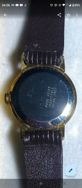 Antigo Relógio Ouro Chapeado 22k 17 Rubis, ano 1952 - Foto 2