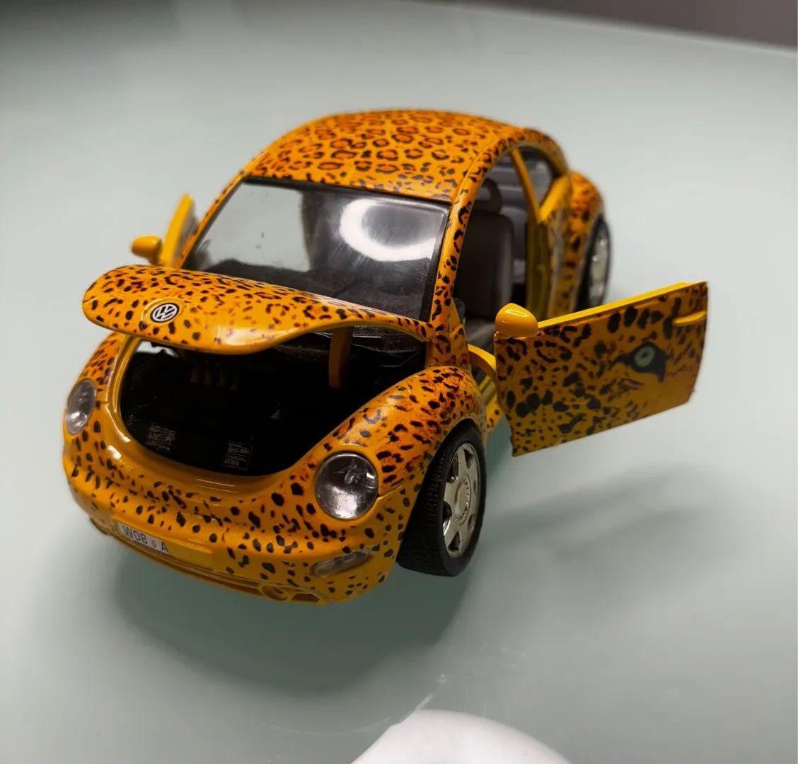Carro Miniatura - New Beetle Fusca Amarelo - Foto 3