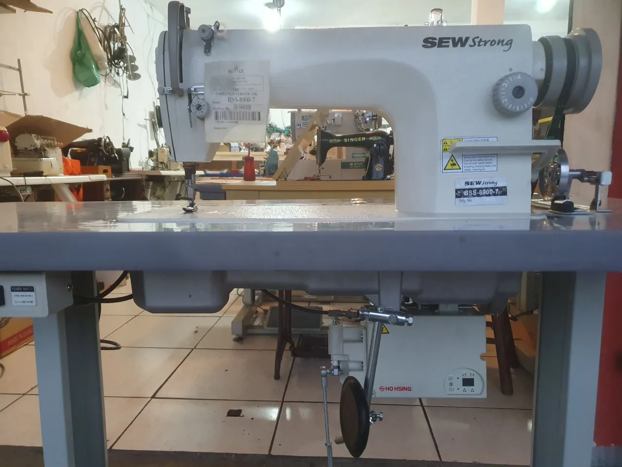 Reta Industrial Sew Strong Motor Eletrônico