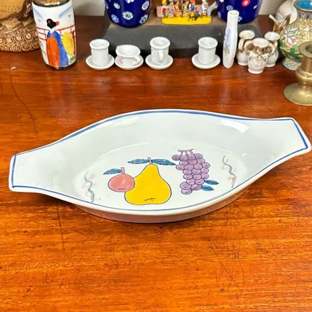 Pequena travessa delicadamente pintada à mão - Foto 2