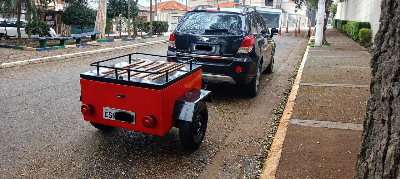 Carretinha Bau fechada Karmann guia muito conservada  - Foto 3