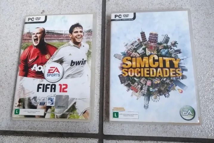 02 jogos de pc originais : simcity sociedades e fifa 12