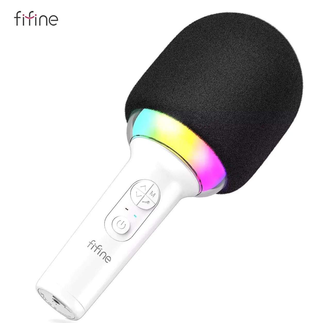 Microfone Fifine Bluetooth com Karaokê - Novo